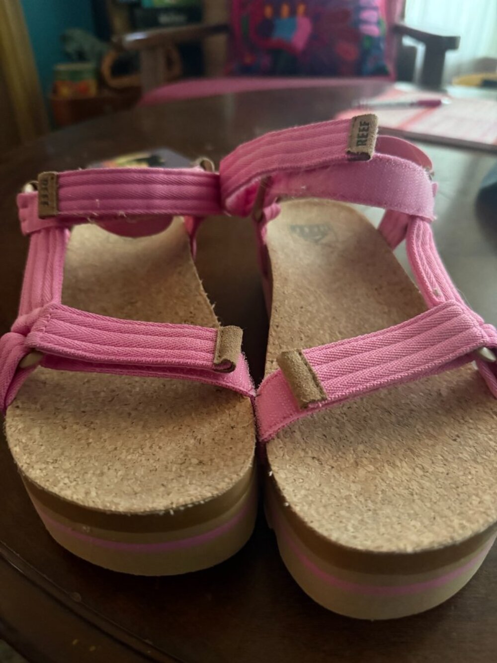 Reef Sandals. 8.5 Ladies Pink